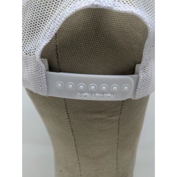 Richardson Style 112 Mesh Back Snapback Trucker Hat Green & White - Picture 6 of 10